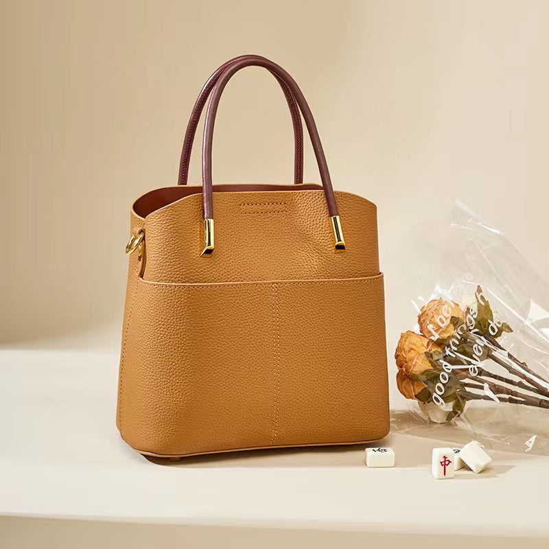 First Layer Cowhide Verna Shoulder/Tote Bag