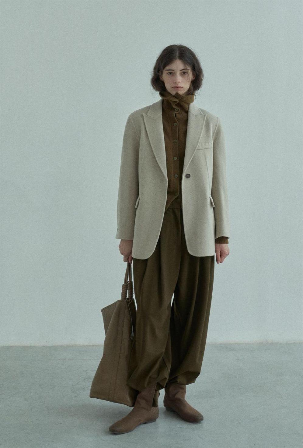 Handmade Lamb Wool Jasmine Overcoat