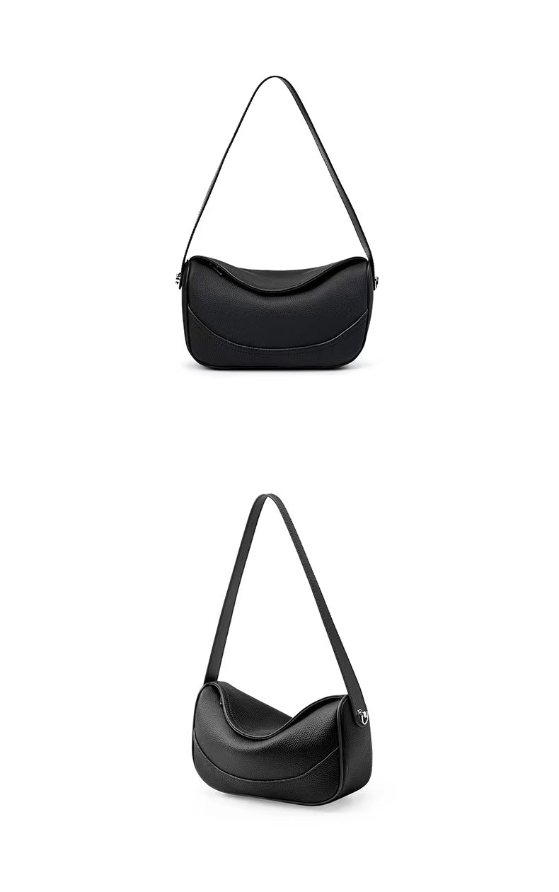 First Layer Cowhide Zanna Shoulder Bag