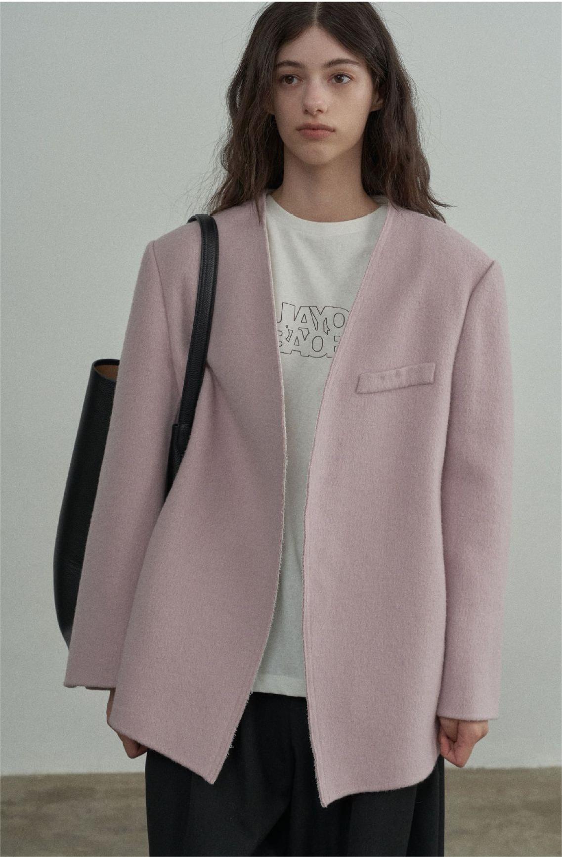 Handmade Lamb Wool Beata Overcoat