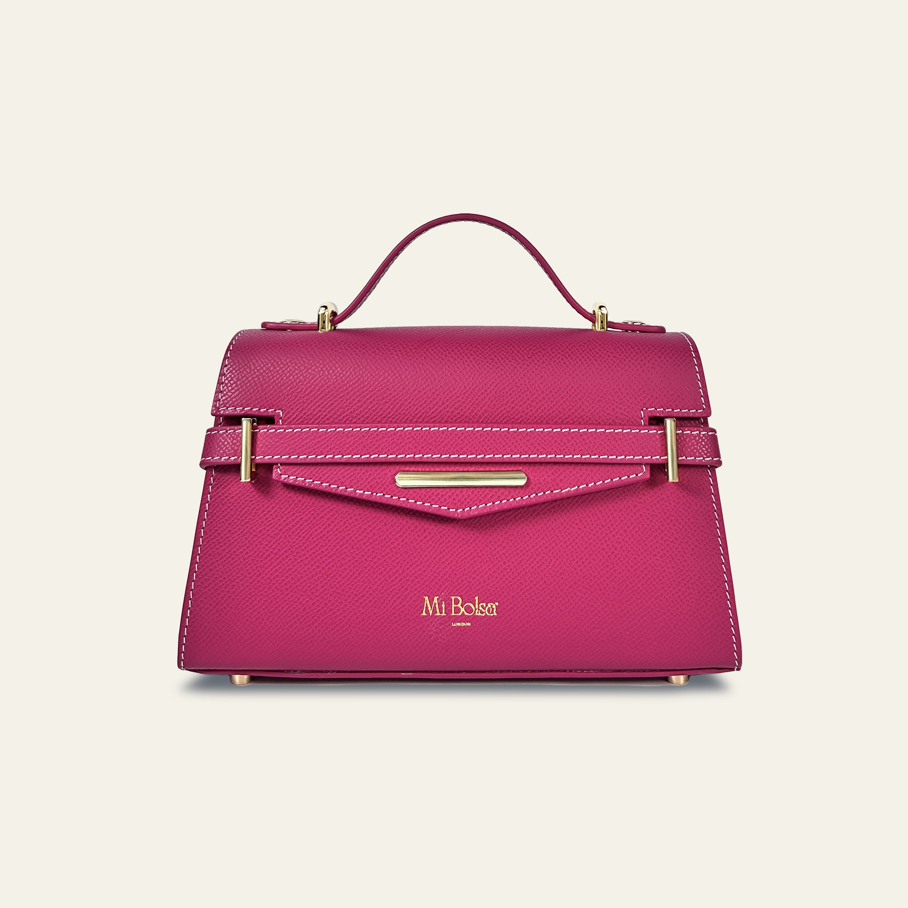 "Mi" Top Handle -Ruby Red