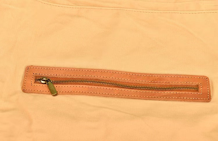 First Layer Cowhide Summer Woven Tote Bag