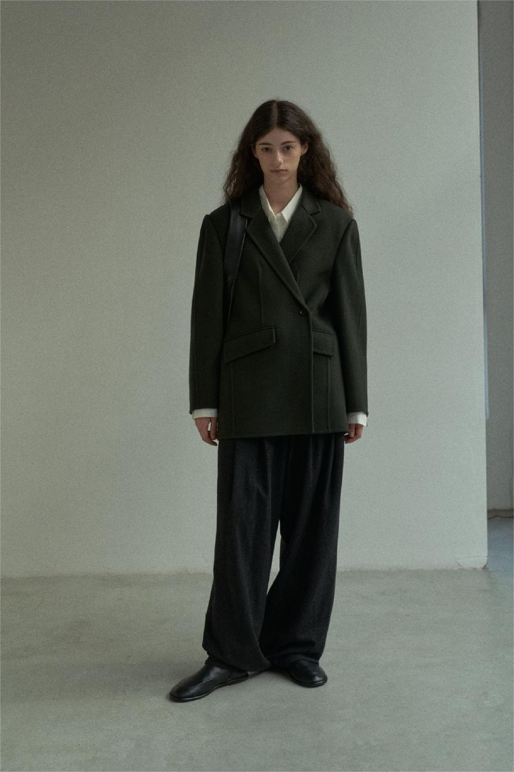 Handmade Lamb Wool Rose Overcoat