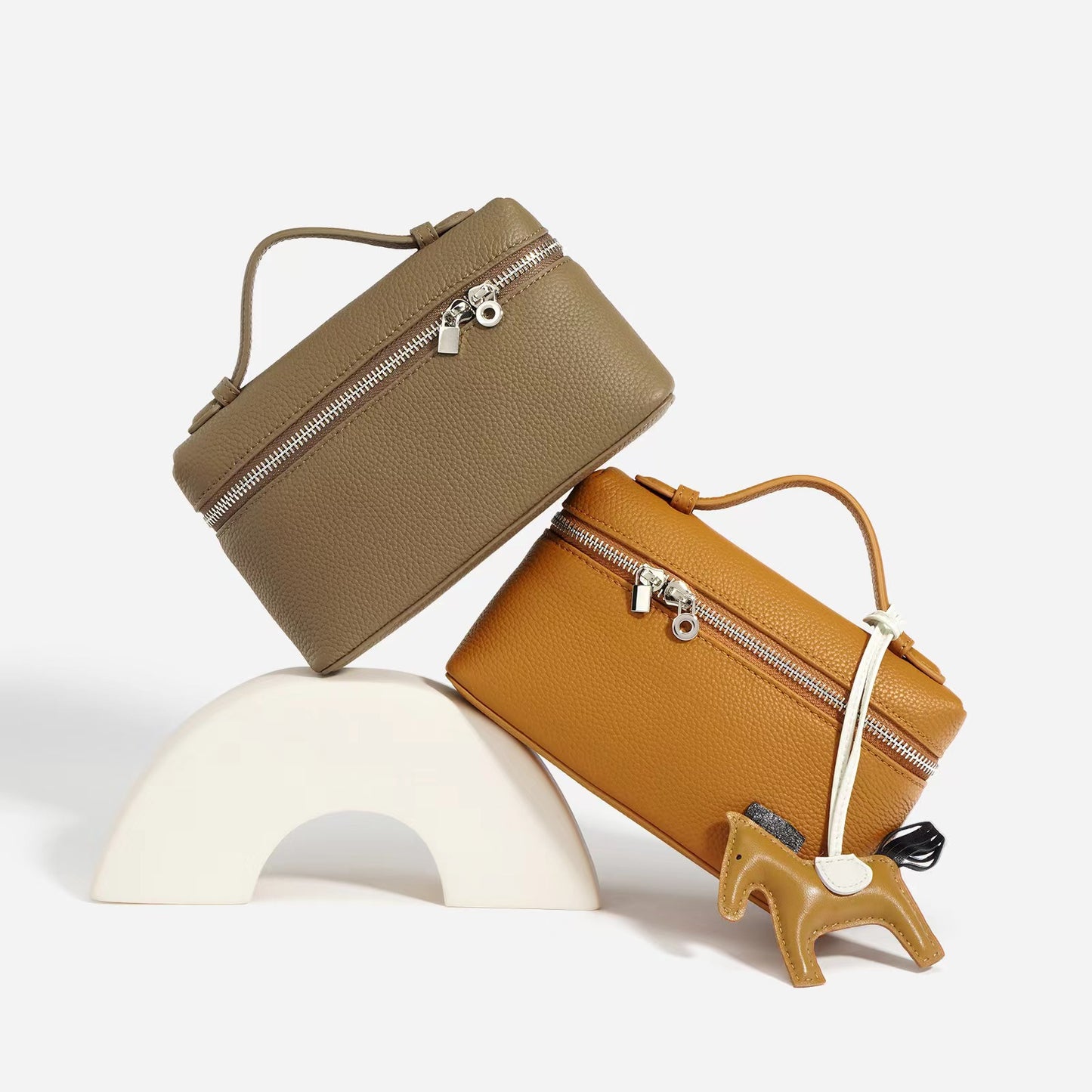 First Layer Cowhide Doris Tote Bag