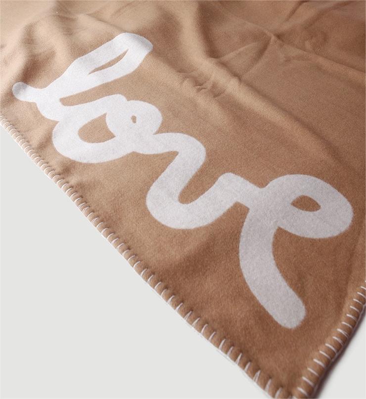 100% Lamb Wool Love Blanket