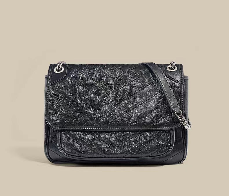 First Layer Cowhide Lennon Shoulder Bag