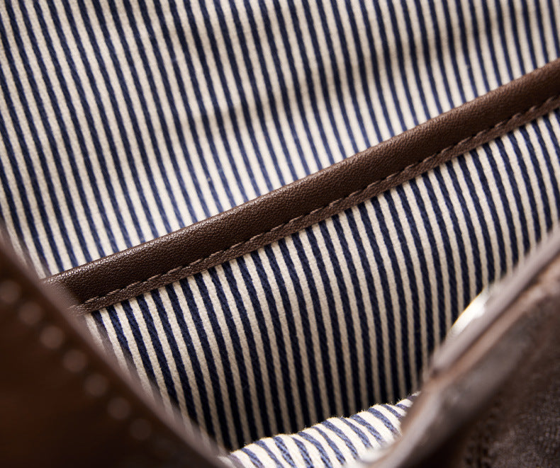 Wax Leather Shoulder - Black