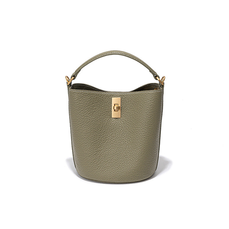 First Layer Cowhide Fanny Shoulder/Tote Bag