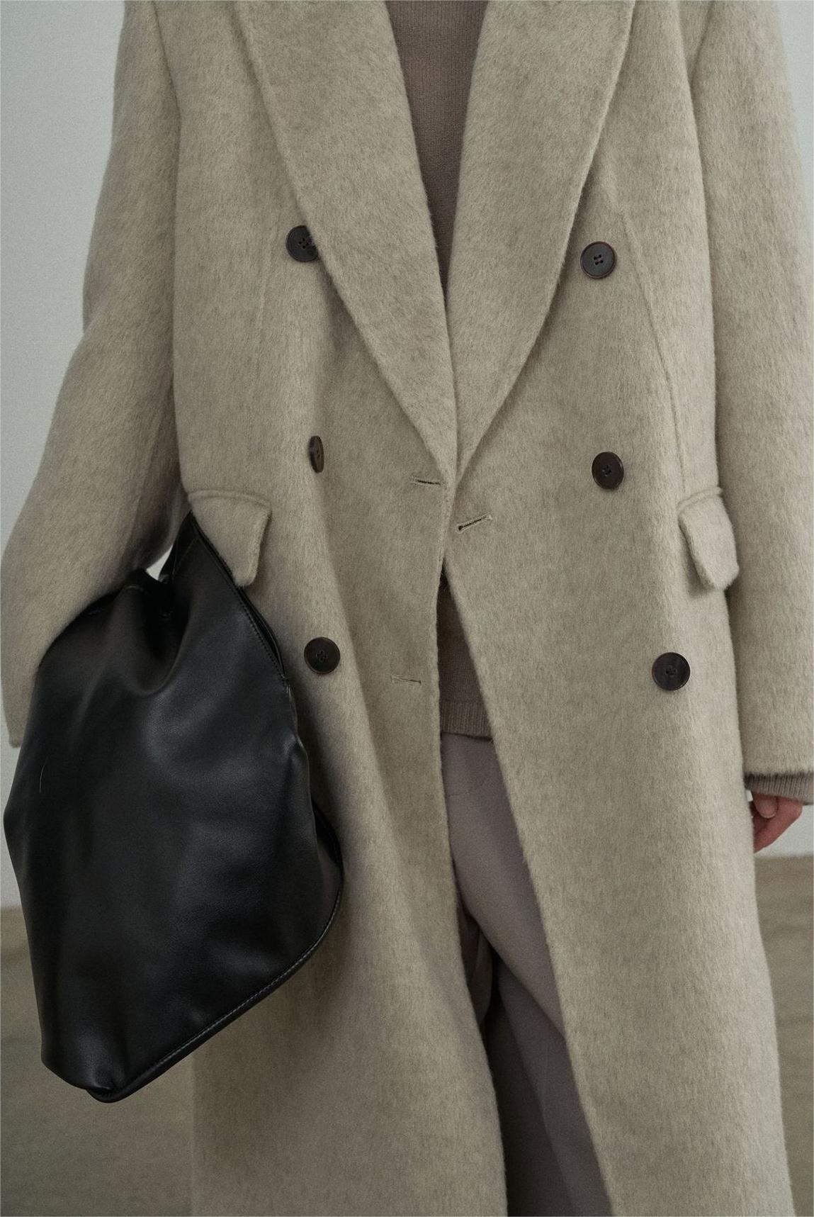 Handmade Lamb Wool Alice Overcoat