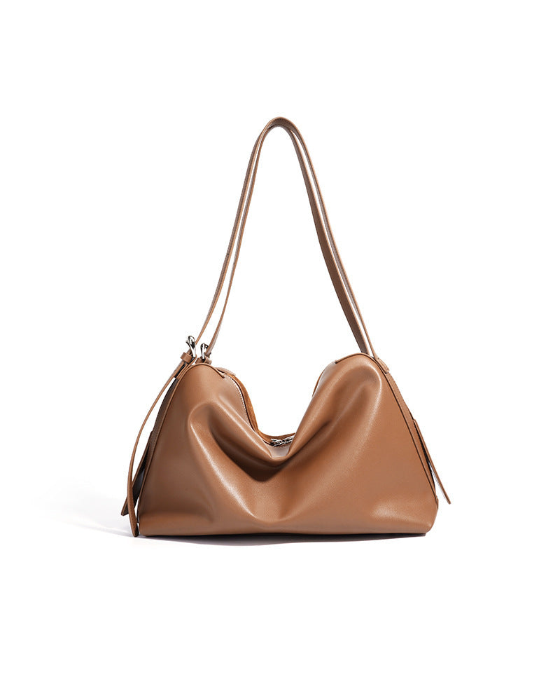 Suede Pillow Shoulder - Coffee