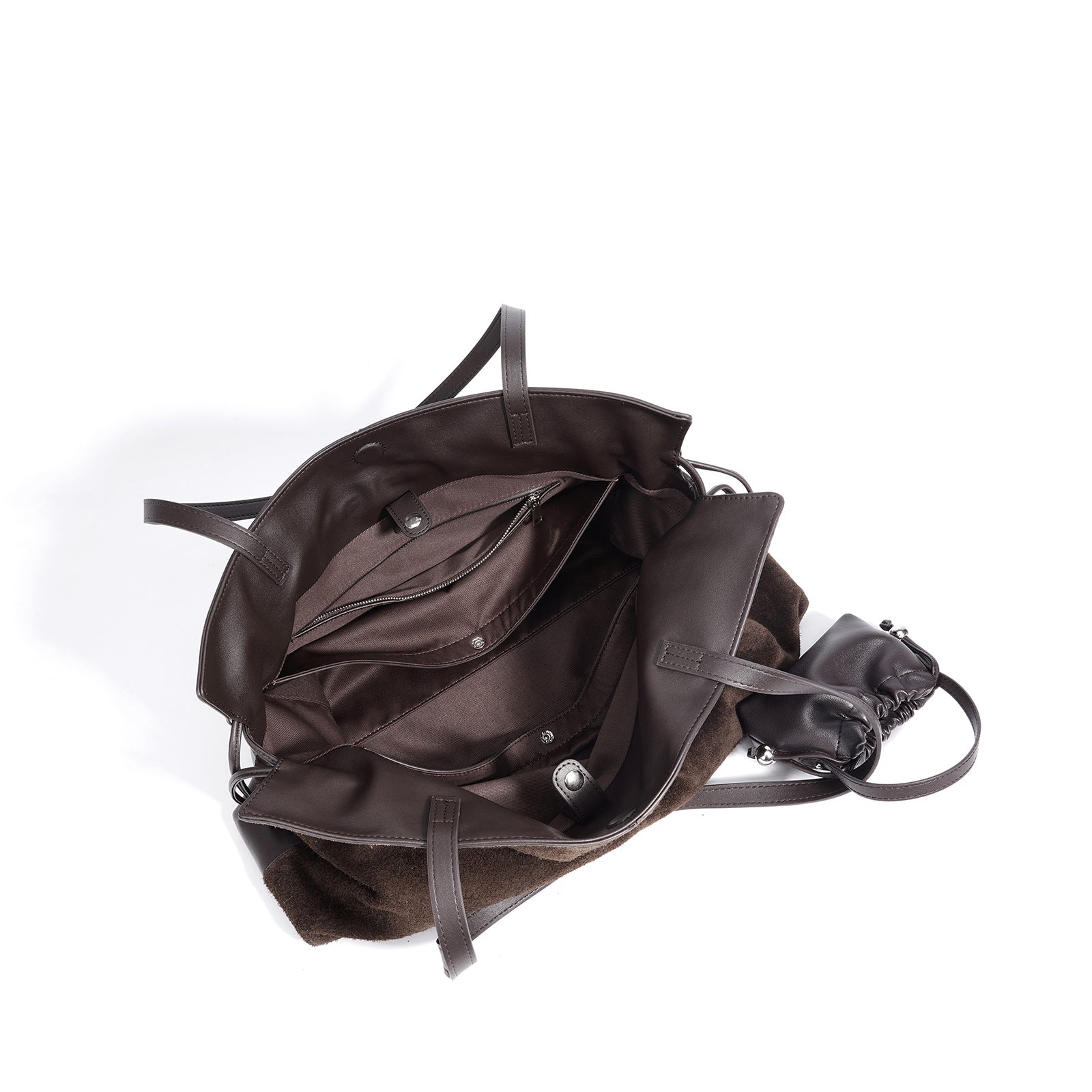 Suede Cloud Shoulder - Brown