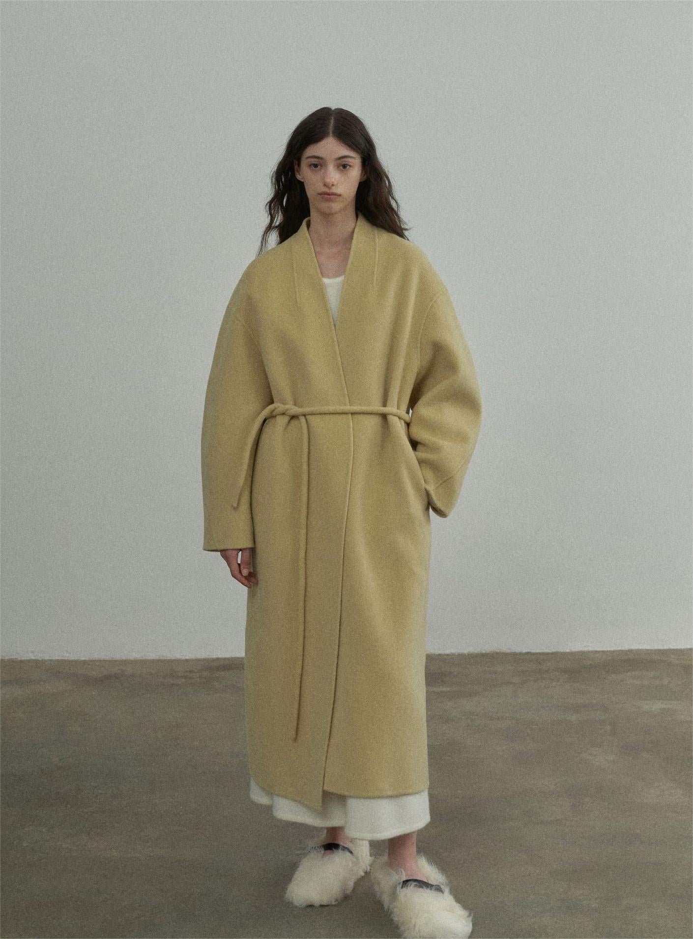 Handmade Lamb Wool Carmen Overcoat