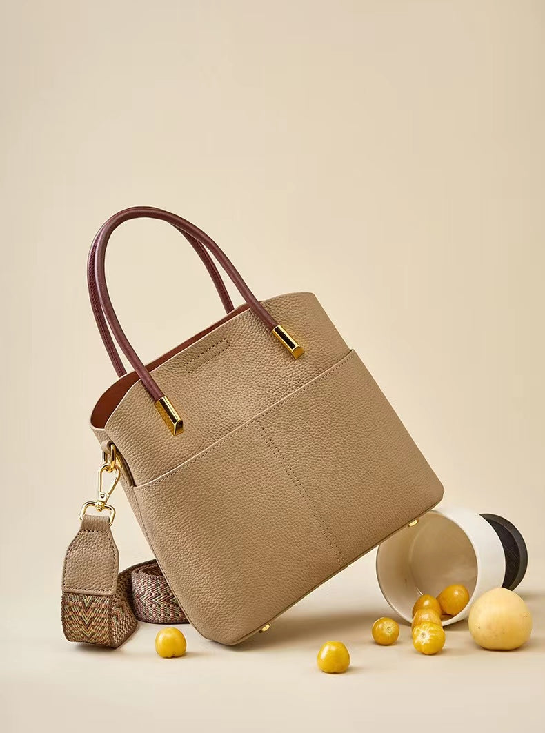 First Layer Cowhide Verna Shoulder/Tote Bag
