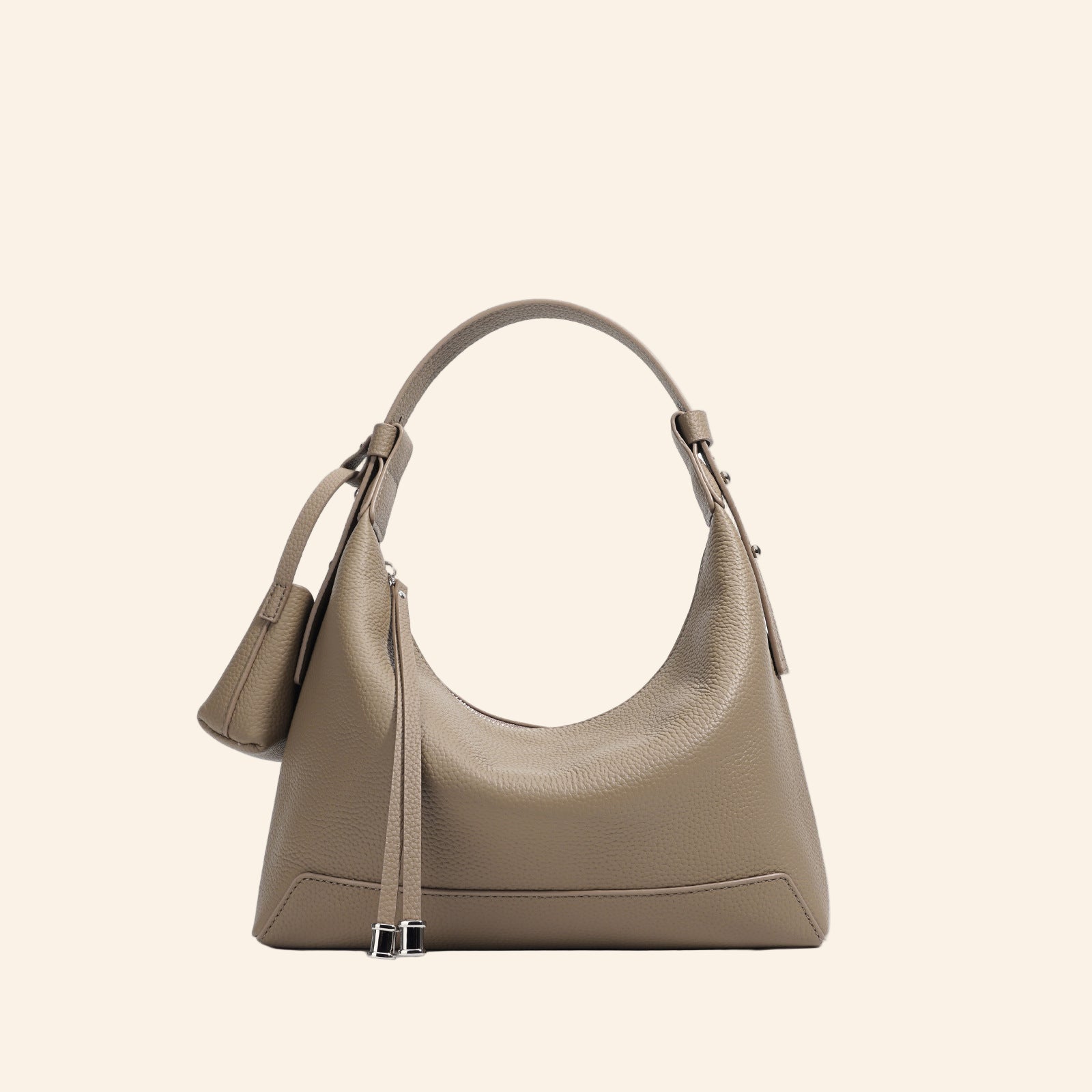 Halfmoon Tote/Shoulder - Grey