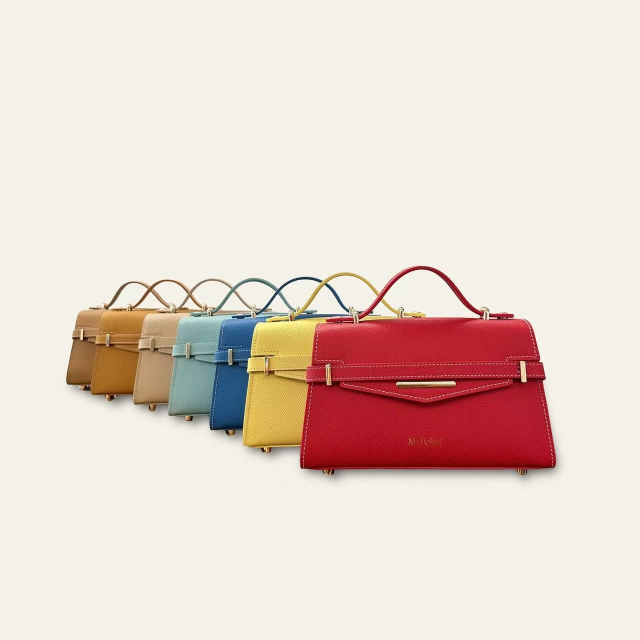 "Mi" Top Handle -Ruby Red