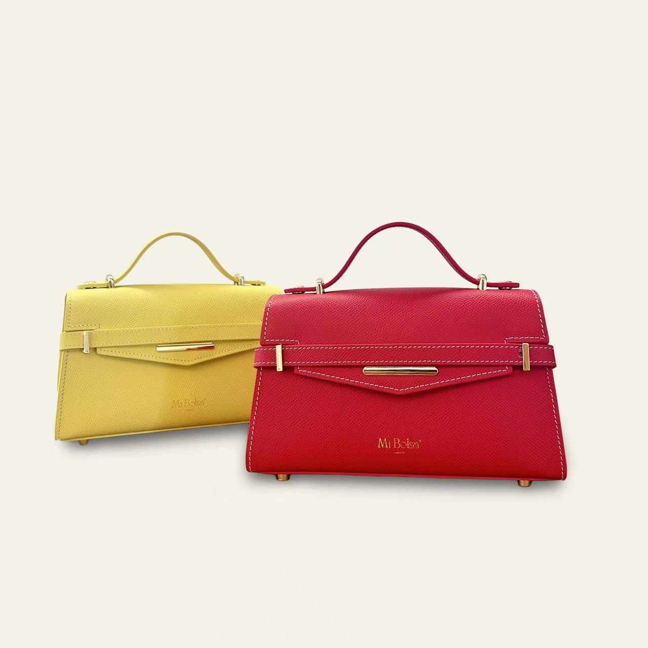 "Mi" Top Handle -Light Amber