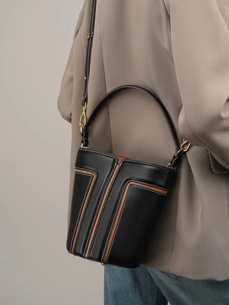 First Layer Cowhide Daphne Shoulder/Tote Bag