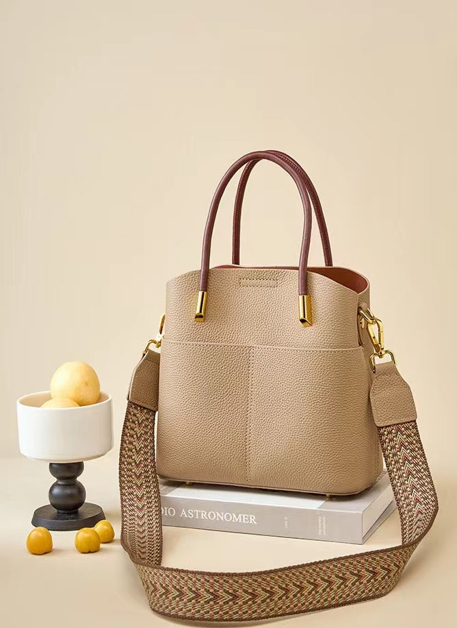 First Layer Cowhide Verna Shoulder/Tote Bag