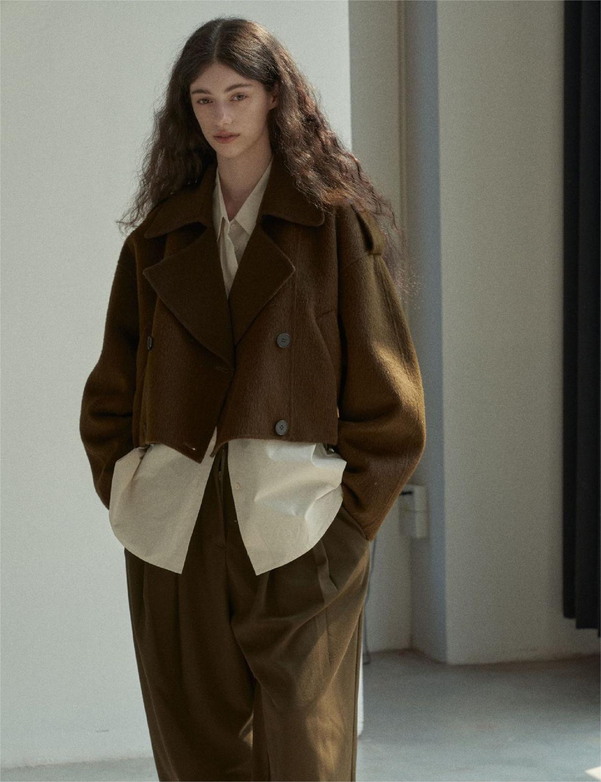 Handmade Lamb Wool Isabella Overcoat
