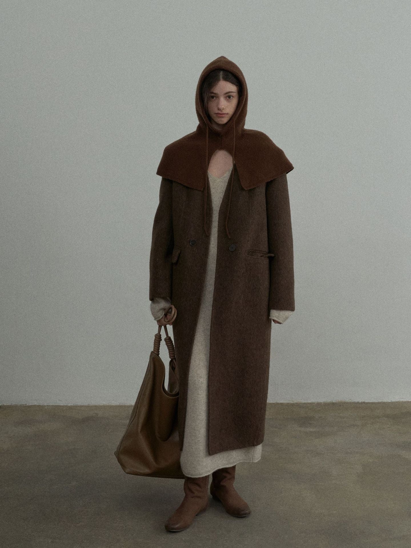 Handmade Lamb Wool Cassandra Overcoat