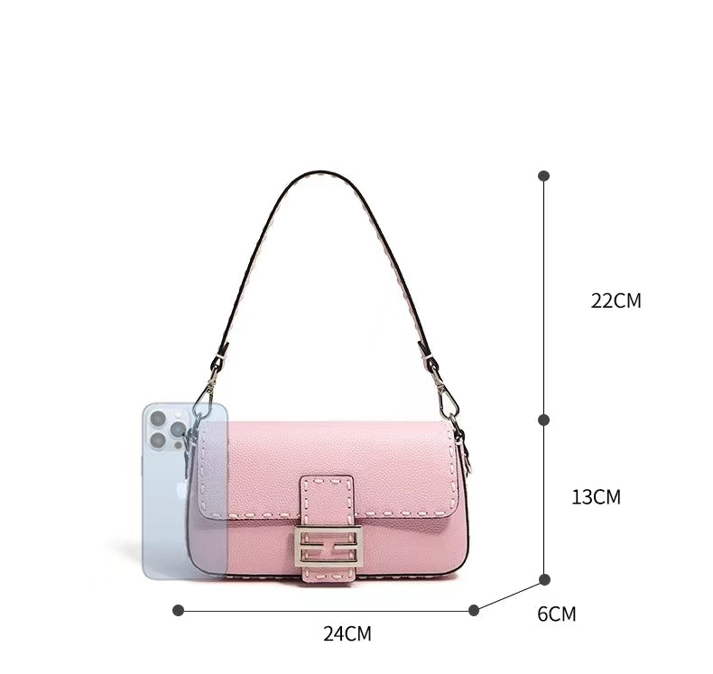 First Layer Cowhide Paris Shoulder/Tote Bag