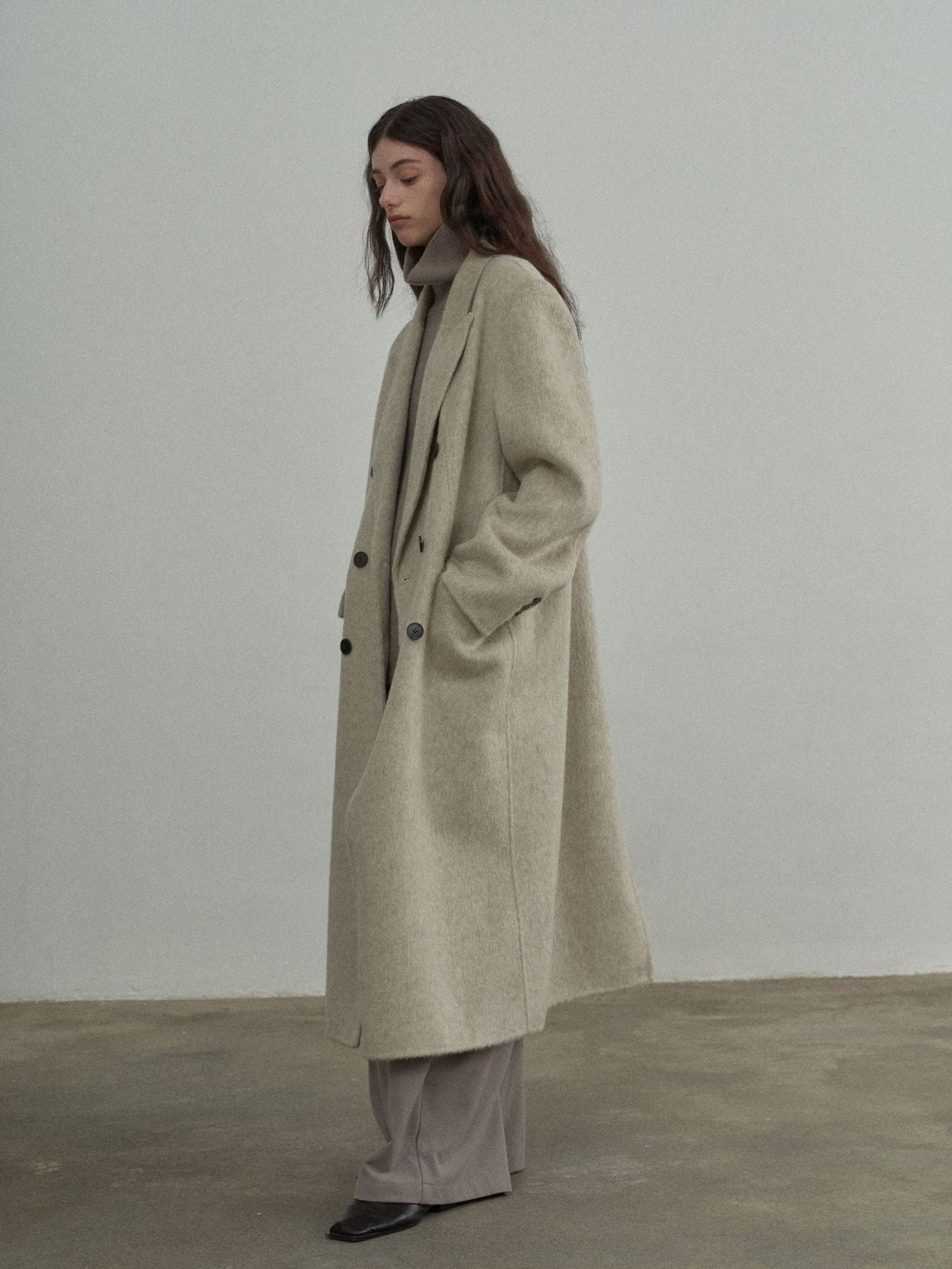Handmade Lamb Wool Alice Overcoat