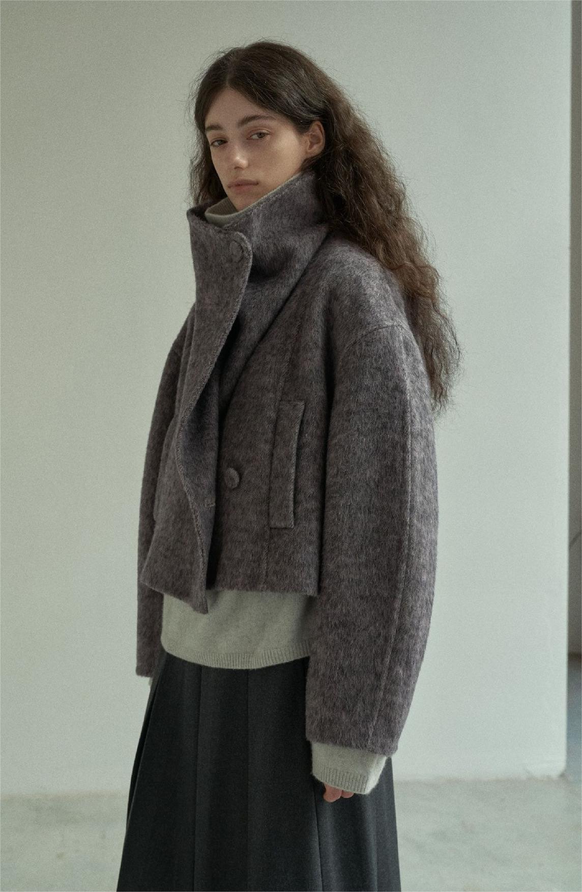 Handmade Lamb Wool Aviva Overcoat