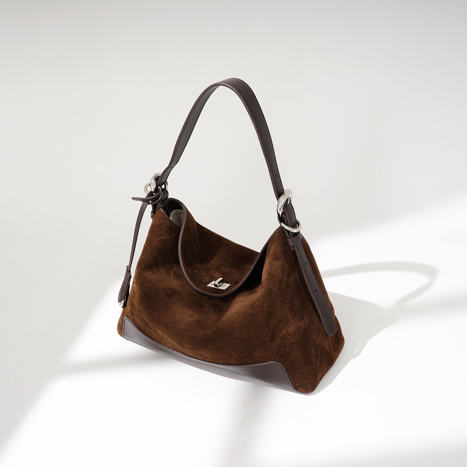Suede Shoulder - Burgundy