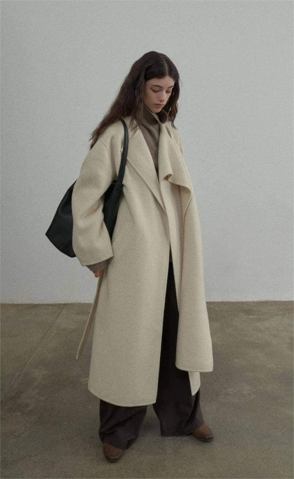 Handmade Lamb Wool Charlotte Overcoat