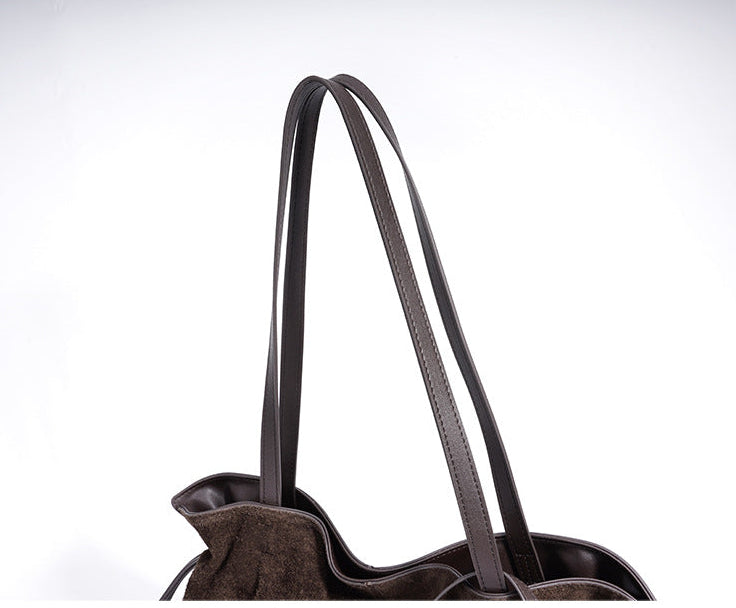 Suede Cloud Shoulder - Coffee