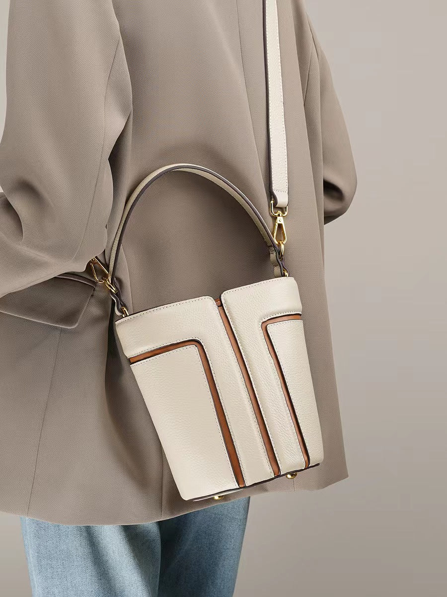 First Layer Cowhide Daphne Shoulder/Tote Bag