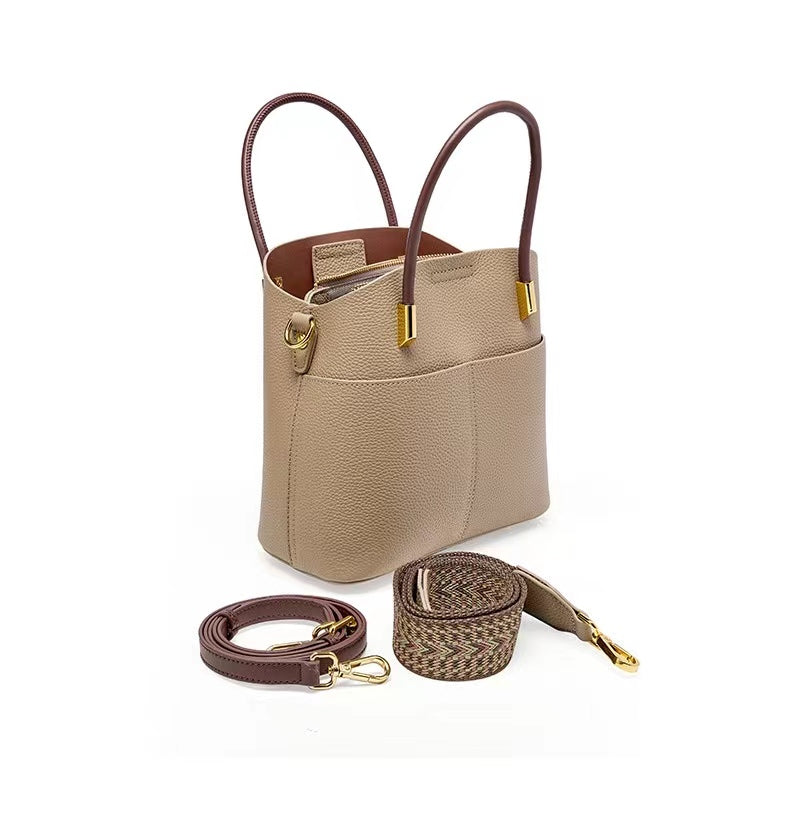 First Layer Cowhide Verna Shoulder/Tote Bag