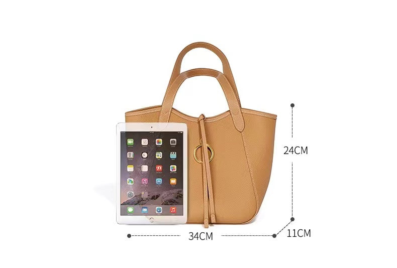 First Layer Cowhide Faith Shoulder Bag