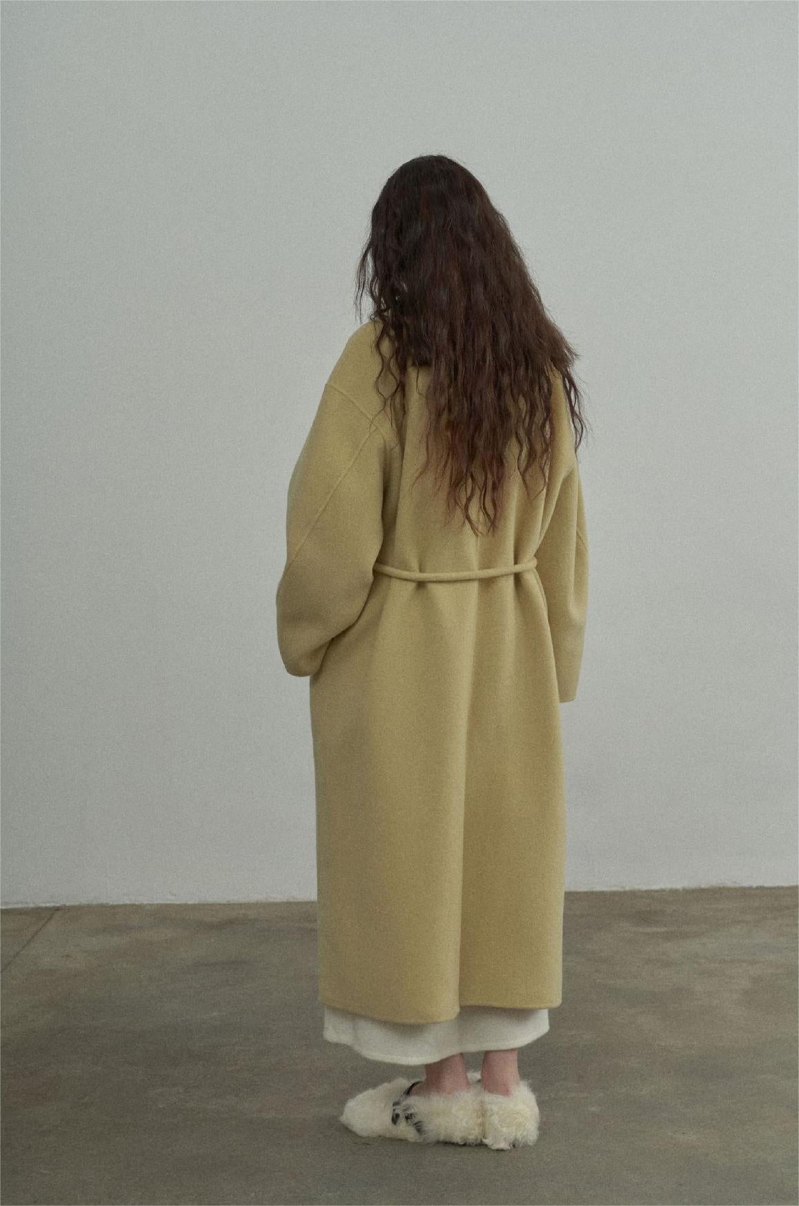 Handmade Lamb Wool Carmen Overcoat