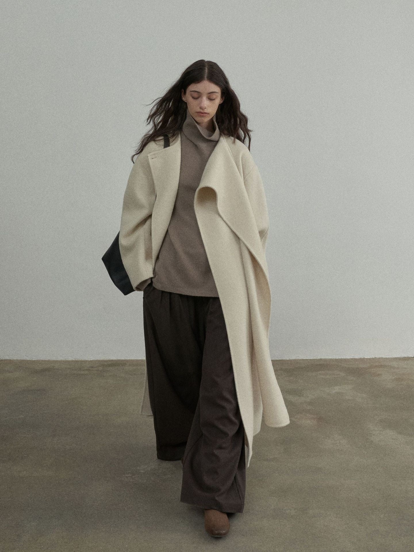 Handmade Lamb Wool Charlotte Overcoat