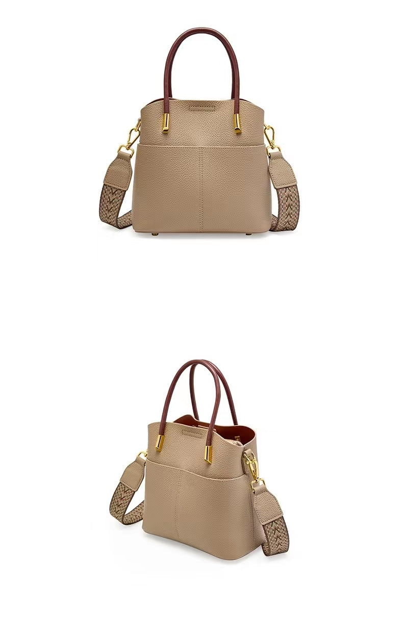 First Layer Cowhide Verna Shoulder/Tote Bag