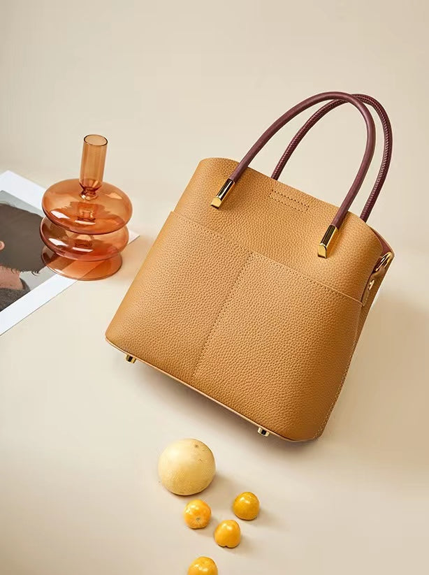 First Layer Cowhide Verna Shoulder/Tote Bag