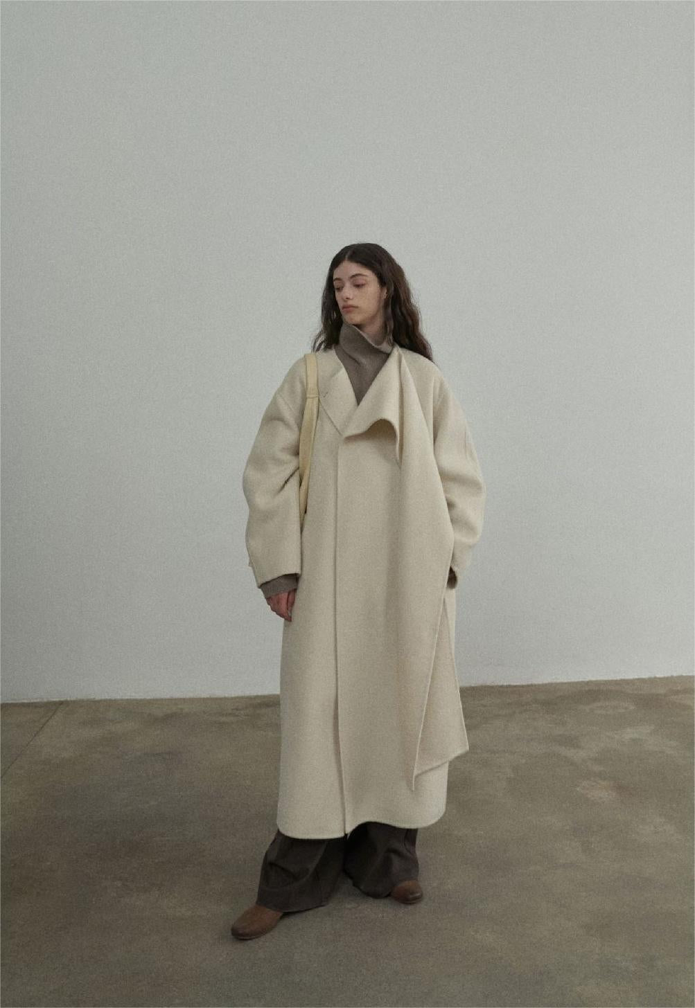 Handmade Lamb Wool Charlotte Overcoat