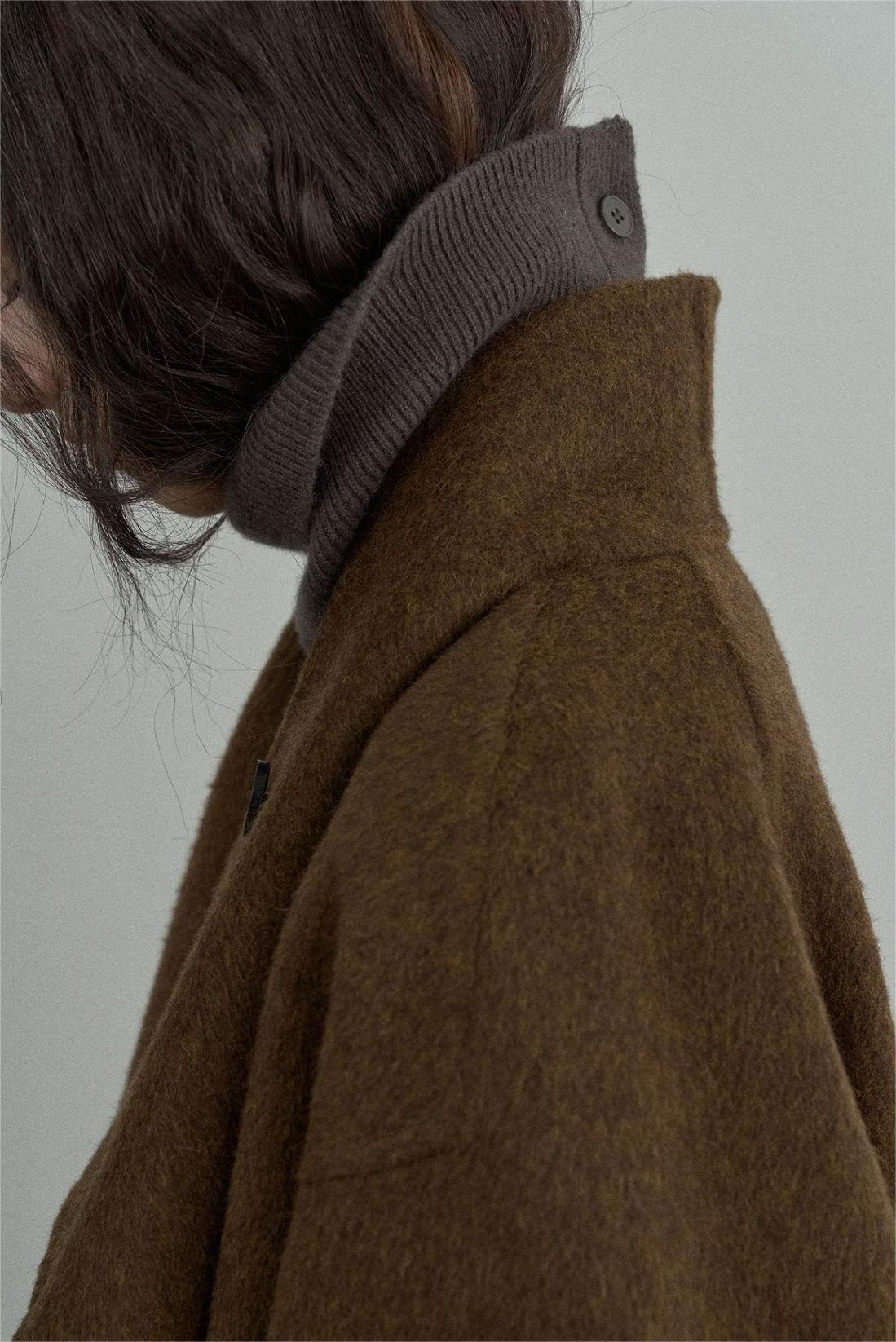 Handmade Lamb Wool Arlene Overcoat
