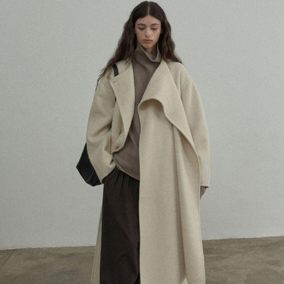 Handmade Lamb Wool Charlotte Overcoat