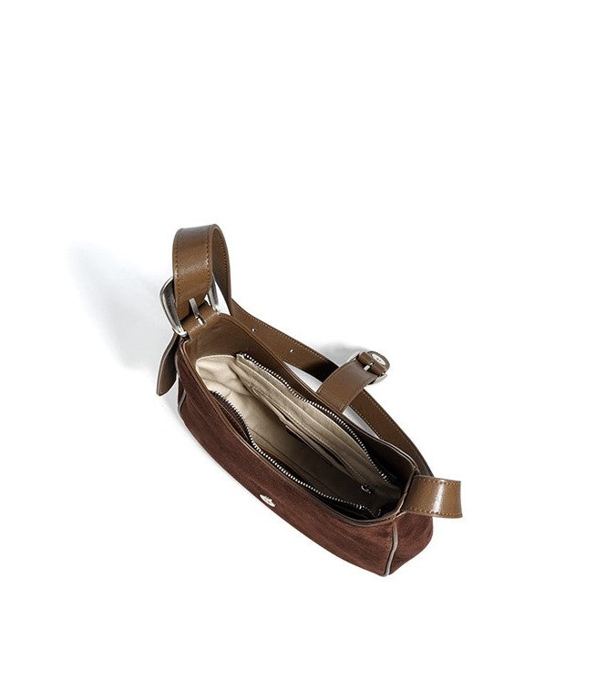 Suede Shoulder - Chocolate