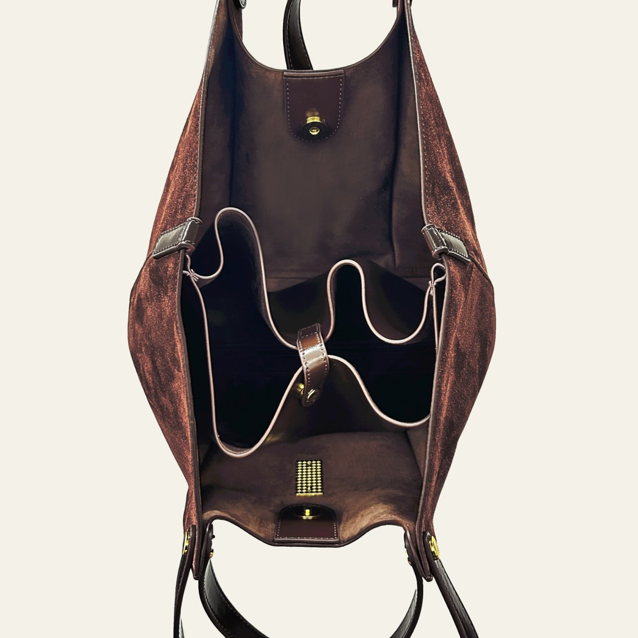 Wharf Tote - Coffee Suede