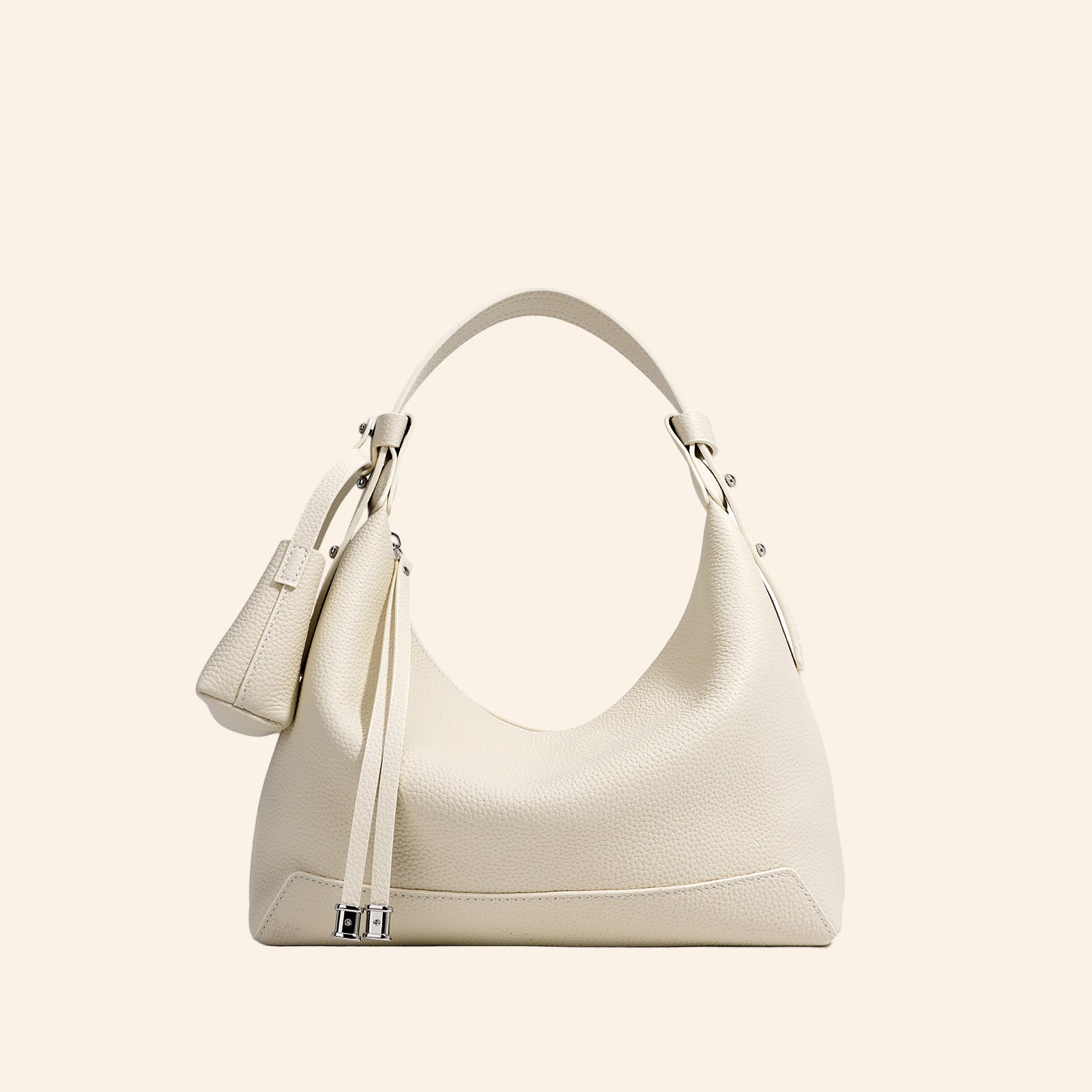 Halfmoon Tote/Shoulder - White