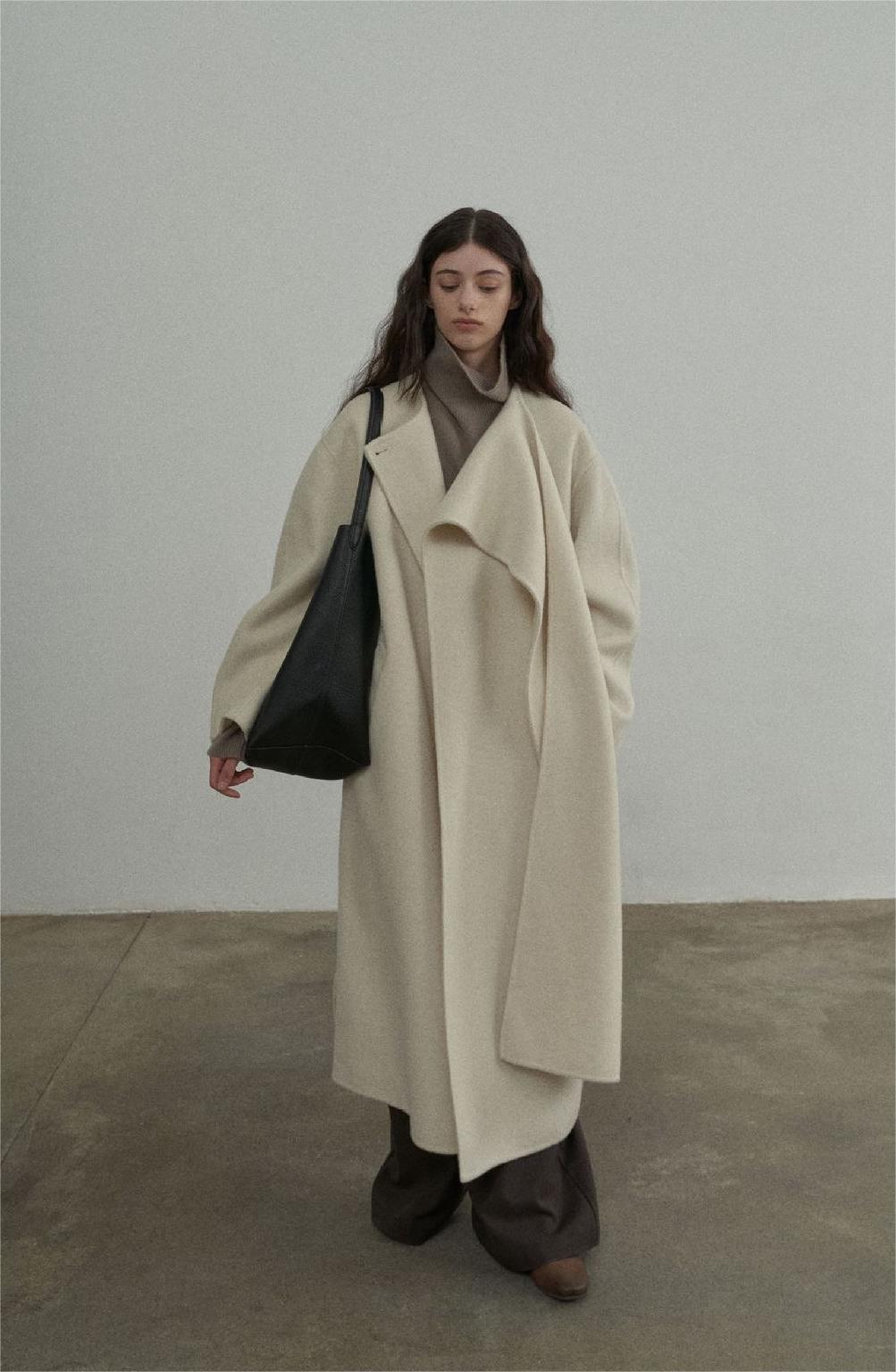 Handmade Lamb Wool Charlotte Overcoat