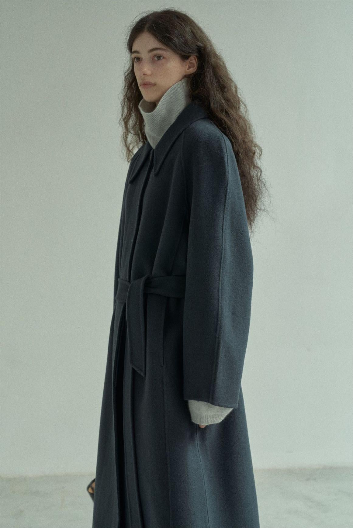 Handmade Lamb Wool Barbara Overcoat