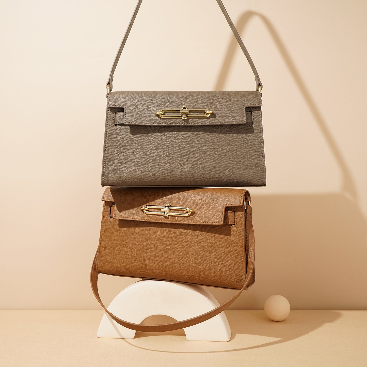 First Layer Cowhide Calypso Shoulder/Crossbody Bag