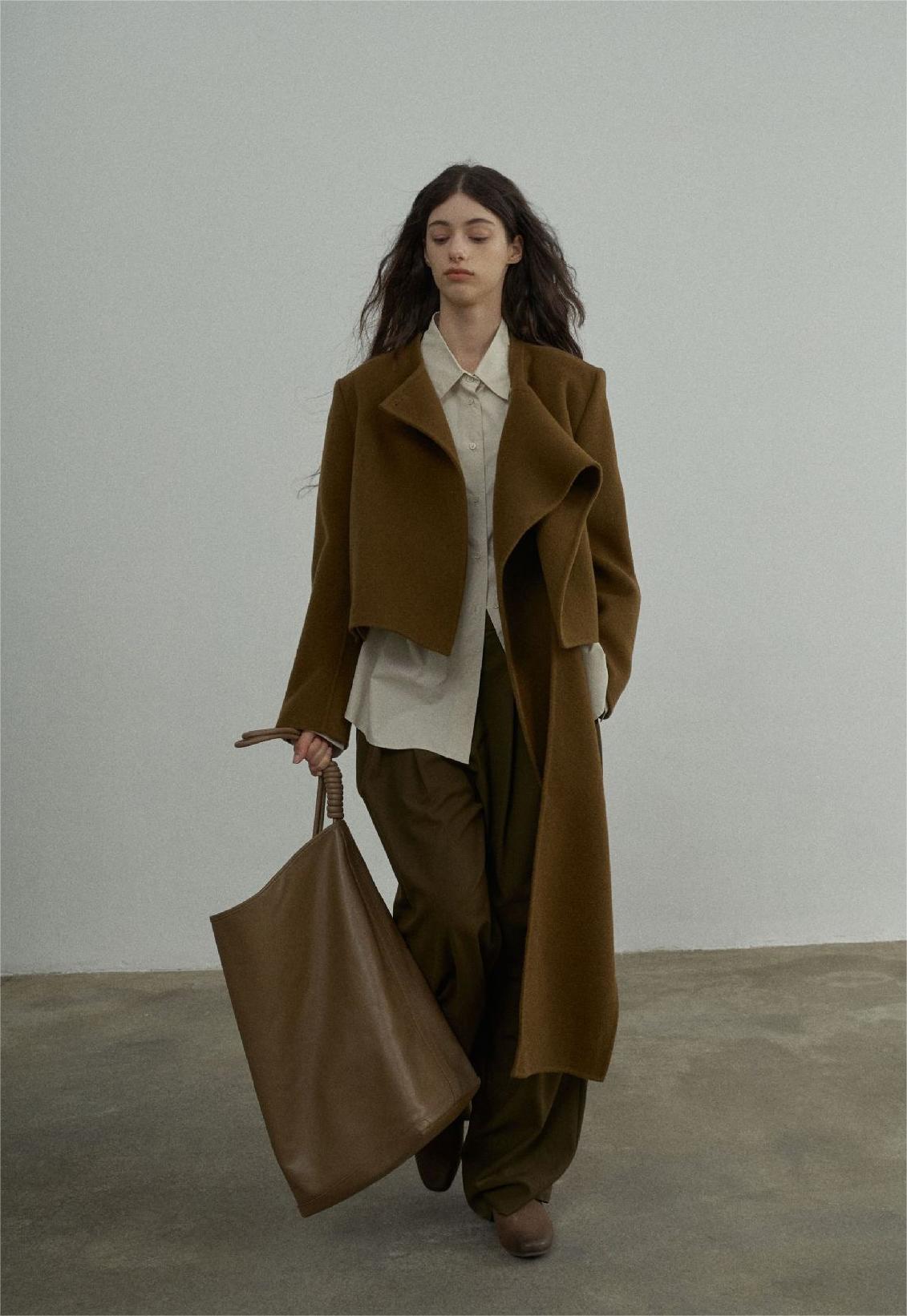 Handmade Lamb Wool Candice Overcoat