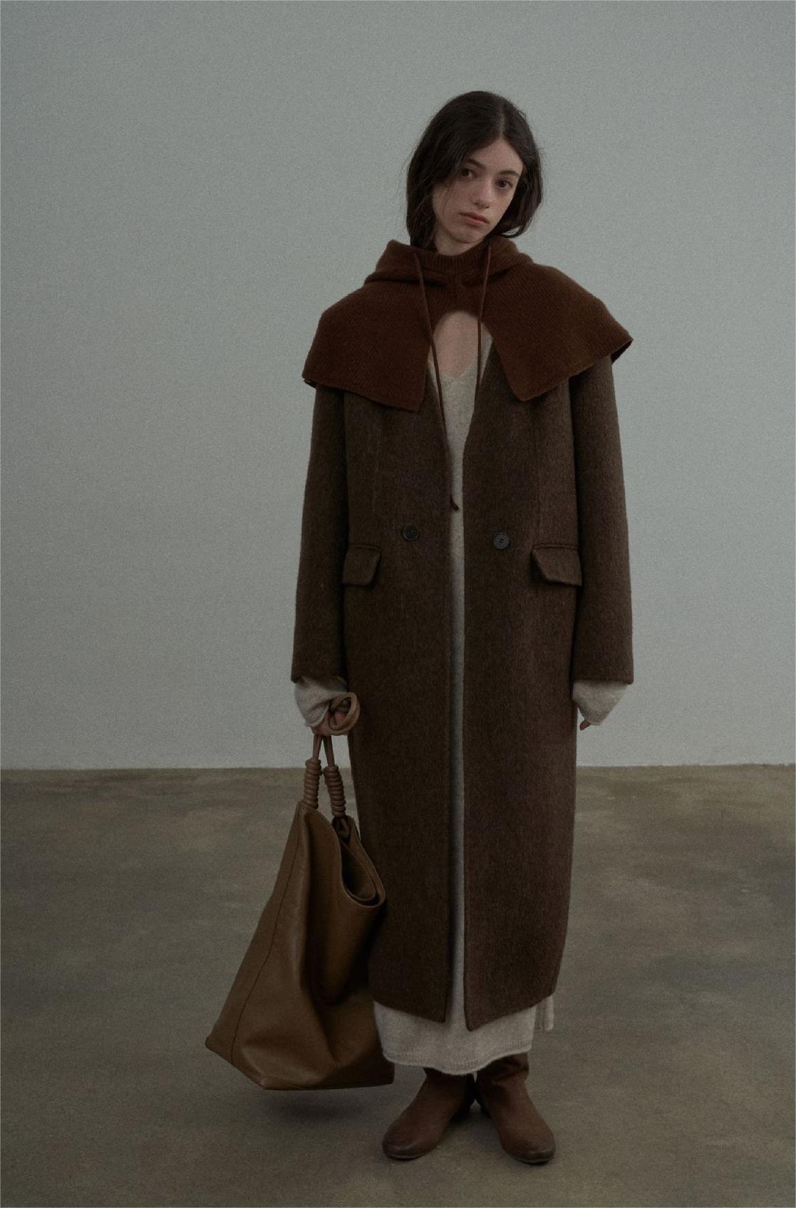 Handmade Lamb Wool Cassandra Overcoat