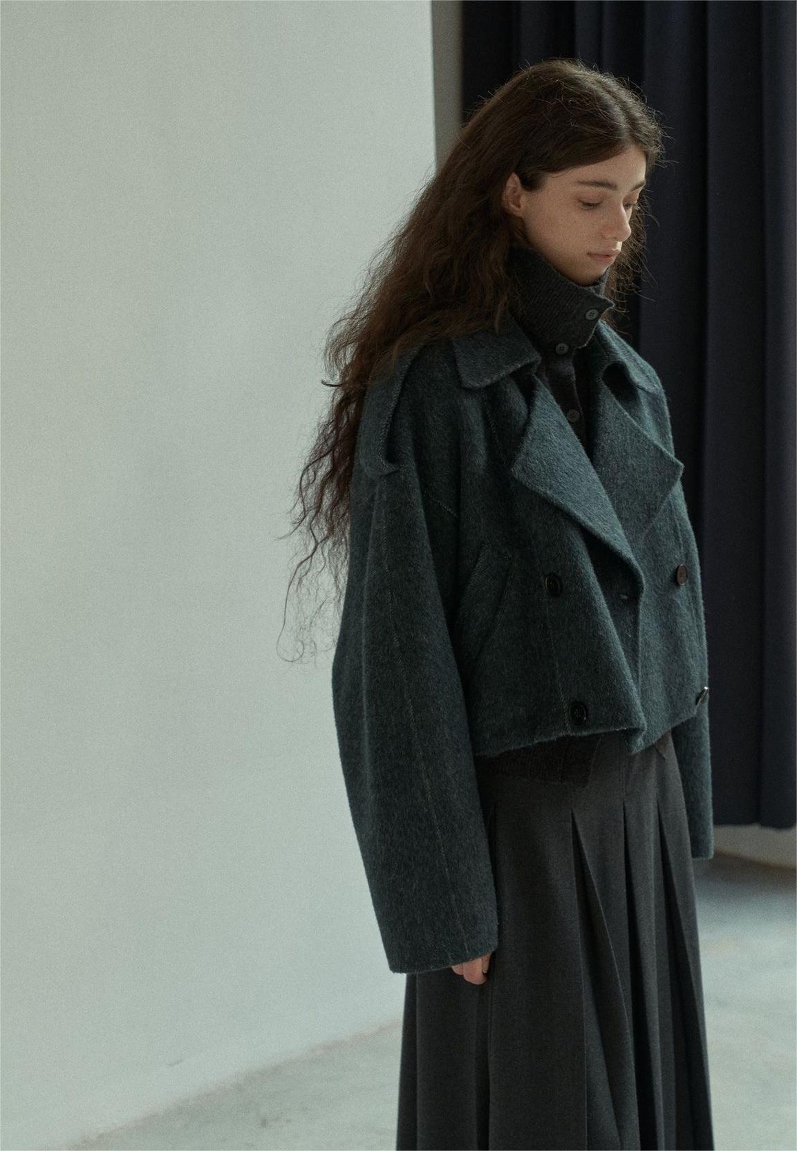 Handmade Lamb Wool Isabella Overcoat