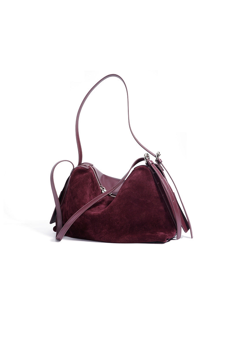 Suede Pillow Shoulder - Coffee